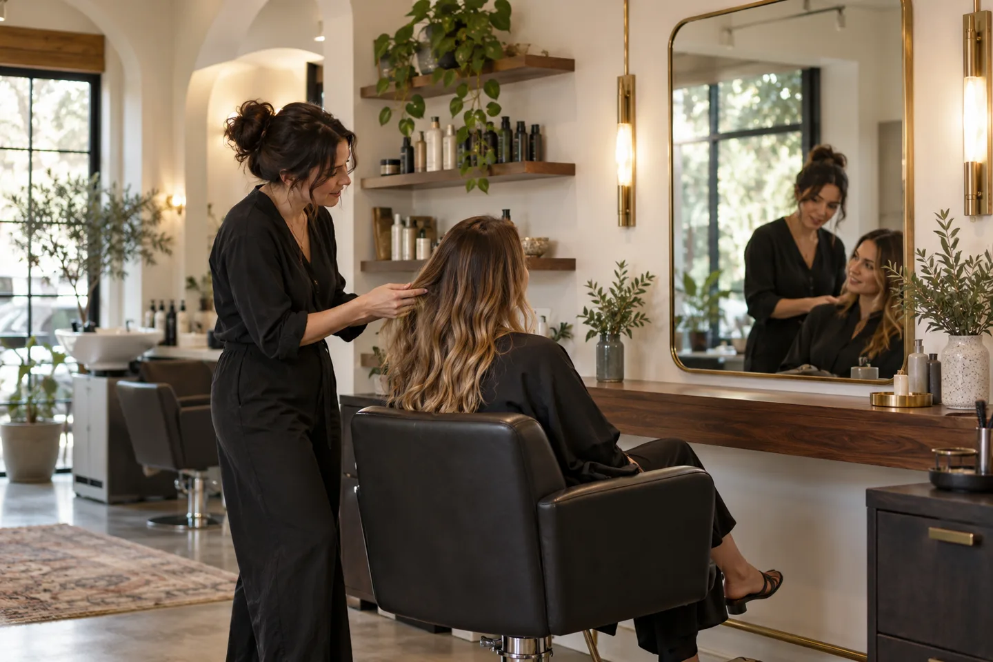 Salon workspace